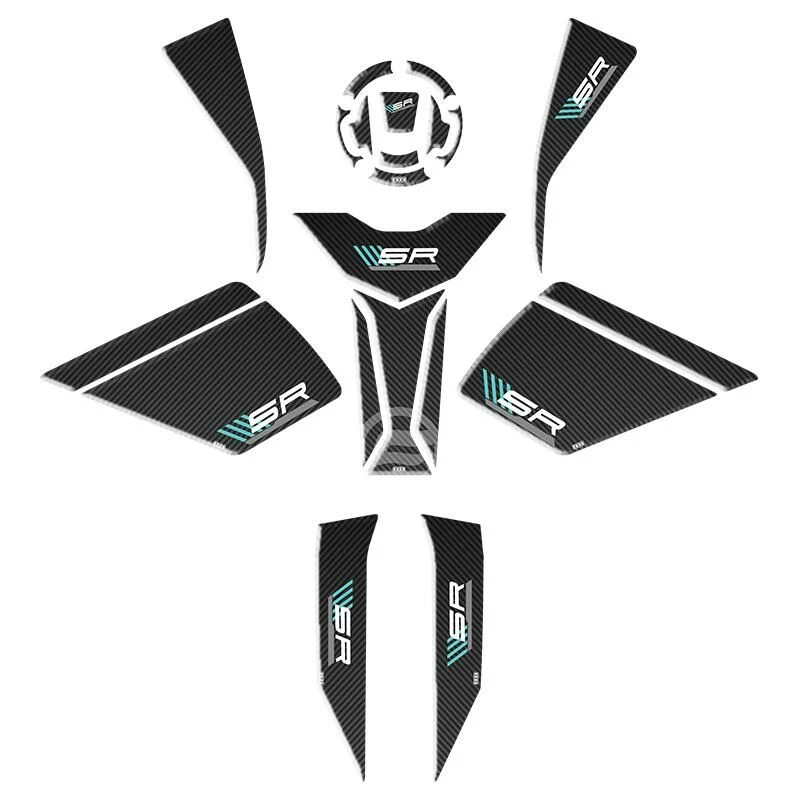 CF MOTO 450 SR TANK PAD FULL  [TURKUAZ]